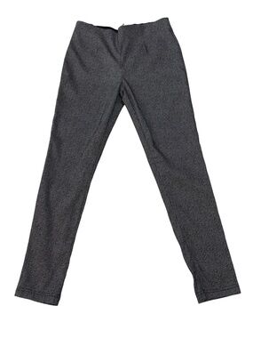 Calvin Klein Black and White Chevron Knit Pants, Size 10, Ponte Skinny